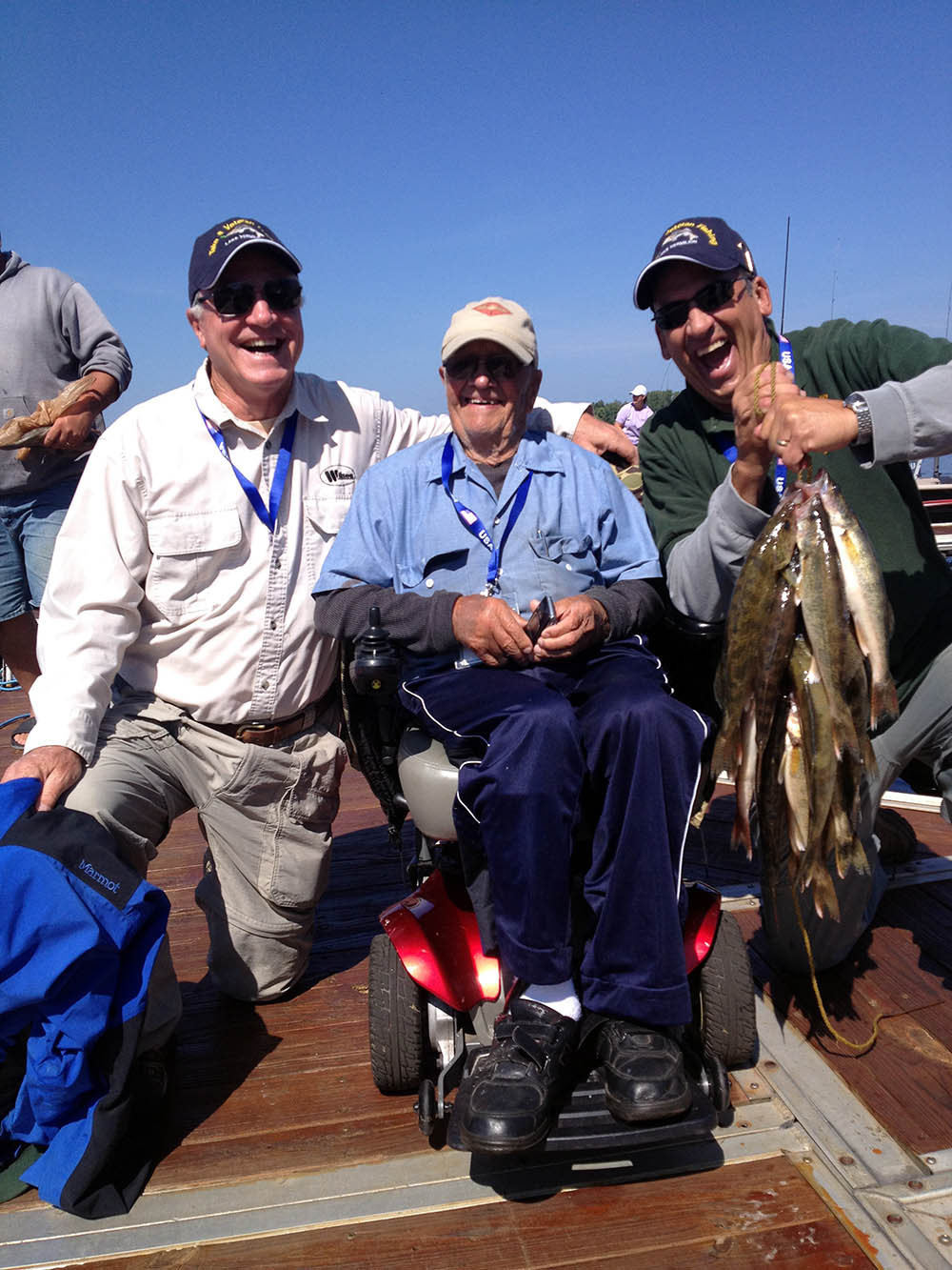 Veterans fishing with Lake Vermilion Guides League